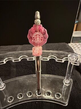 Starbucks Pink Logo Silver Ballpoint Pen